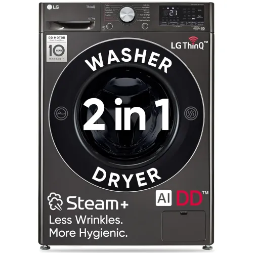 Image of LG 12Kg Wash / 7Kg Dry AI Washer Dryer (FHD1207STB)