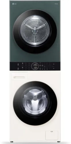 Image of LG 13 kg WashTower, AI Direct Drive & DUAL Inverter Heat Pump, Wi-Fi, Steam Fully Automatic Front Load with In-built Hea