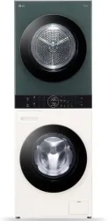 LG 13 kg WashTower, AI Direct Drive & DUAL Inverter Heat Pump, Wi-Fi, Steam Fully Automatic Front Load with In-built Hea