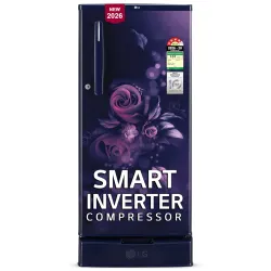 LG 185 L, 4 Star, Smart Inverter, Direct Cool Single Door Refrigerator