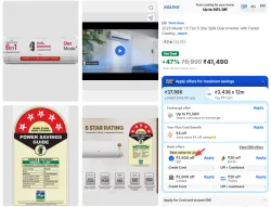 LG 2025 Model 1.5 Ton 5 Star Split Dual Inverter 4 Way Air Swing AI Convertible 6-in-1 Cooling AC