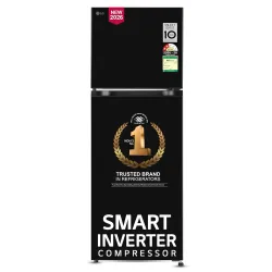 LG 251 L, 2 Star, Smart Inverter, Smart Mode, Frost-Free Double Door Refrigerator (GLT2526WWOB, Onyx Black, Multi Air Flow, Express Freeze, Deodorizer, Bigger Size & Better Cooling, 2026 Mod...
