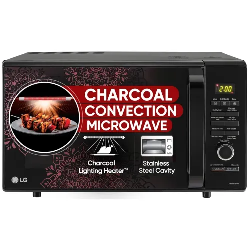 Image of LG 28 L Charcoal Convection Healthy Microwave Oven with 301 Auto Cook Menu