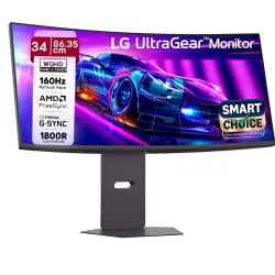 LG 34G600A Smartchoice 86.36cm(34 Inch) Ultragear Curved (1800R) WQHD
