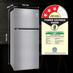 LG 380 L 3 Star Frost-Free Smart Inverter Double Door Refrigerator .