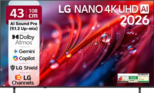 Image of LG 43-Inch 4K Ultra HD WebOS Smart TV 2026