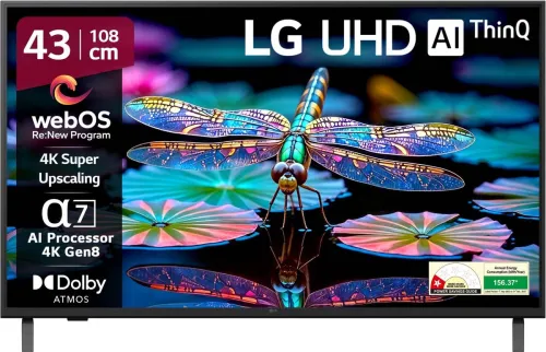Image of LG 43inch UA8200 4K Ultra HD AI Smart WebOS TV (43UA82006LA)