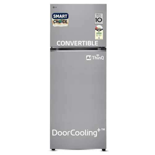 Image of LG SmartChoice 466L 1-Star Double Door Refrigerator (GL-T492NPZR)