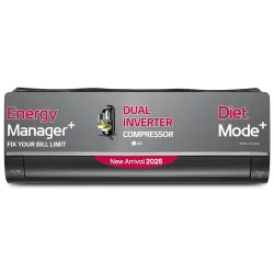 LG 1.5 Ton 5 Star, Wi-Fi, Energy Manager+, DUAL Inverter Split AC (Copper, AI+ Convertible 6-in-1, Diet Mode+, 4 Way Swi