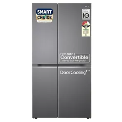 LG 650L 3 Star Side by Side Refrigerator GL-B257HDS3