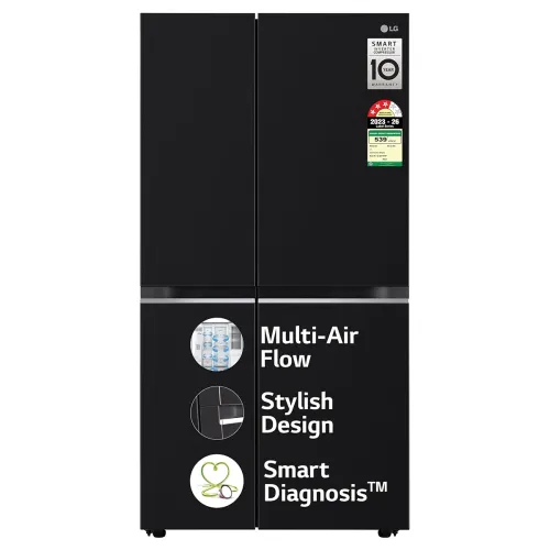 Image of LG 655 L, 3 Star, Frost Free Smart Inverter Double Door Side by Side