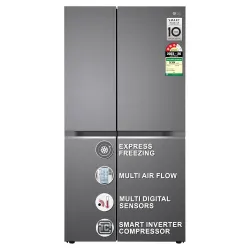 LG 655 L, 3 Star, Frost-Free Smart Inverter Double Door Side-By-Side Refrigerator (