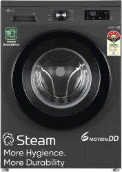 LG 7 kg 5 Star, Inverter Direct Drive Technology, 6 Motion DD, Reduce germs & allergens with steam cycles, In-built Heat