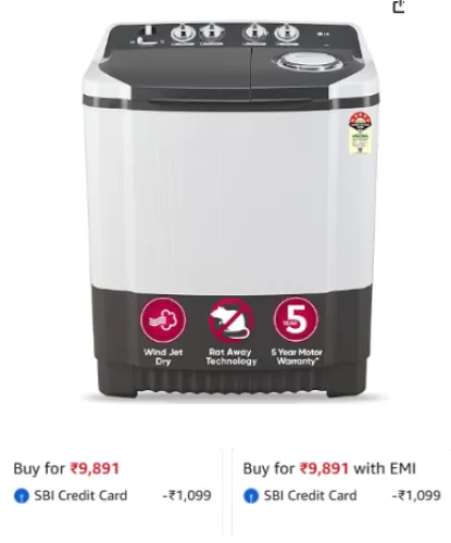 Image of LG 7 Kg 5 Star Washing Machine