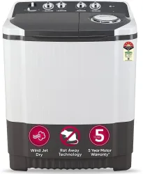 LG 7kg 5-Star Semi-Automatic Top Load Washing Machine (P7020NGAZ)