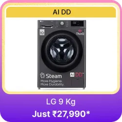 LG 9 kg Washing Machine @ ₹27990 on Flipkart big Billion Days Sale