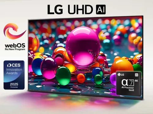 Image of LG AI TV UA8200 139 cm (55 inch) Ultra HD (4K) LED Smart WebOS TV with Alpha7 AI Processor 4K Gen8 | 4K Super Upscaling 