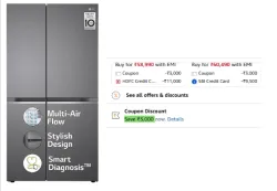 LG 655L Side-by-Side Smart Inverter Refrigerator (GL-B257HDSY)