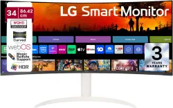 LG Smart 86.36 cm webOS Curved WQHD VA Panel 34 Smart Monitor