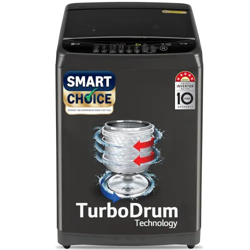 Image of LG Smart Choice, 9 Kg, 5 Star, Smart Inverter Technology, Turbodrum, Fully Automatic Top Load Washing Machine (T90AJMB1Z
