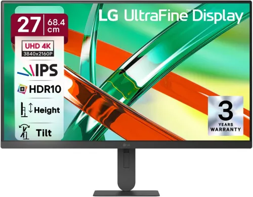 Image of LG UltraFine 68.0 cm (27 inch) 4K Ultra HD LED Backlit IPS Panel with HDR10