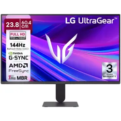 LG 24G411A-B 60.4 cm (23.8 Inch) Ultragear FHD (1920x1080) IPS Gaming Monitor with 144Hz, 1ms MBR, 5ms (GtG), HDR10, NVI