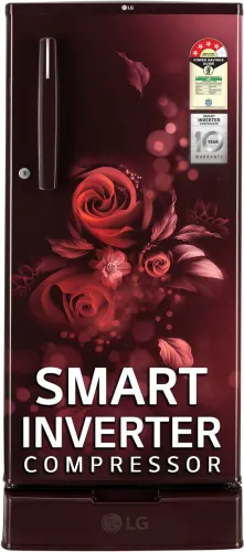Image of LG 185L 4 Star Single Door Fridge – Scarlet Euphoria (GL-D199OSEY)