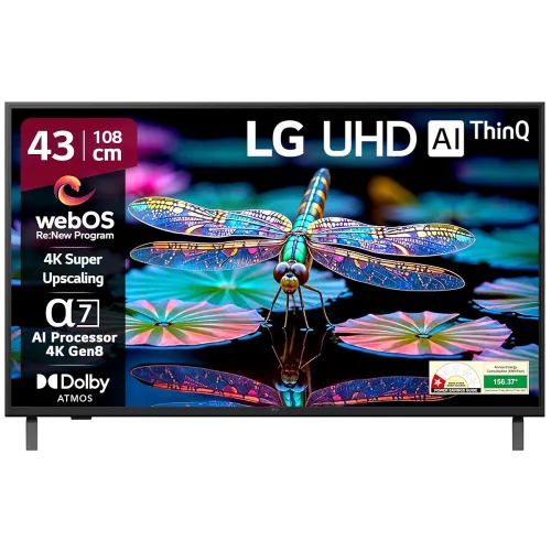 Image of LG 108 cm (43 inches) UA82 Series 4K Ultra HD Smart webOS LED TV 43UA82006LA