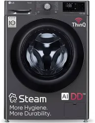 LG 9kg 5 Star AI Direct Drive Front Load Washing Machine (Black, FHP1209Z5M)