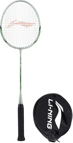 Image of LI-NING XP-80-IV Grey, Blue Strung Badminton Racquet  (Pack of: 1, 86 g)
