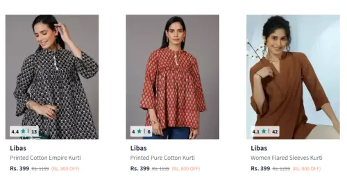 Image of Libas Floral Printed Kurti Starting At ₹399