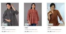 Libas Floral Printed Kurti Starting At ₹399