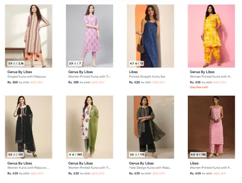 Image of Libas Women Clothing Upto 87% Discount