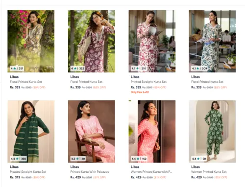 Image of Libas Women Kurta Set From ₹339