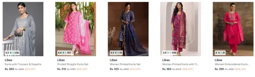 Image of Libas women kurta set At Minimum 80% Discount