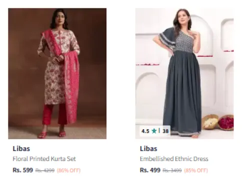 Image of Libas Women's Ethnic Wear upto 86% Discount