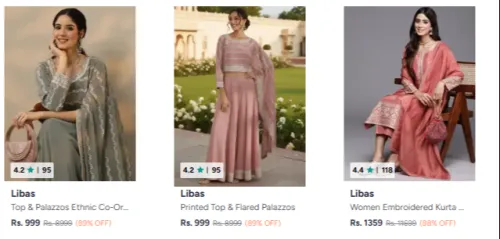 Image of Libas womens dress's at minimum 82% Discount