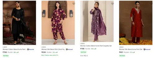 Image of Libas Women's Ethnic Sets upto 79% Discount
