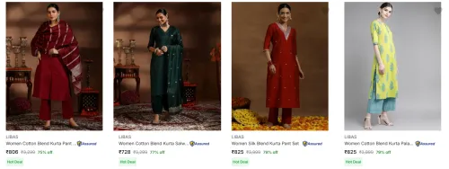 Image of Libas Women's Ethnic Sets upto 79% Discount