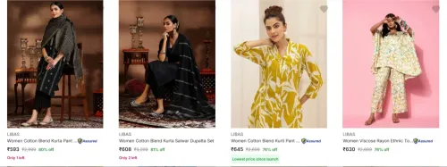 Image of Libas Women's Ethnic Sets upto 81% Discount