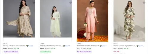 Image of Libas Women's Ethnic Sets upto 84% Discount