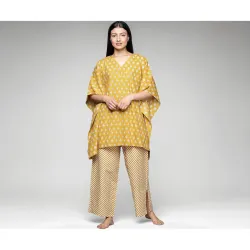 Libas Womens Printed Cotton Night Suit Set for Women