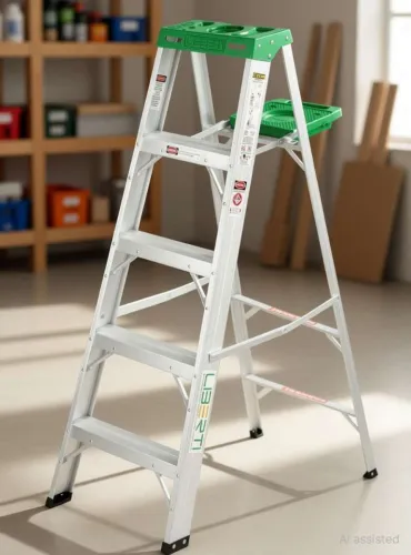 Image of Liberti 5 Feet Aluminium Step Ladder with Utility Tool Tray