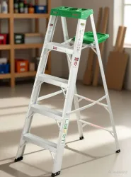 Liberti 5 Feet Aluminium Step Ladder with Utility Tool Tray