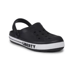 Liberty A-HA Black & Blue Slippers for Men - Home-Wear Slip-On Slip-On