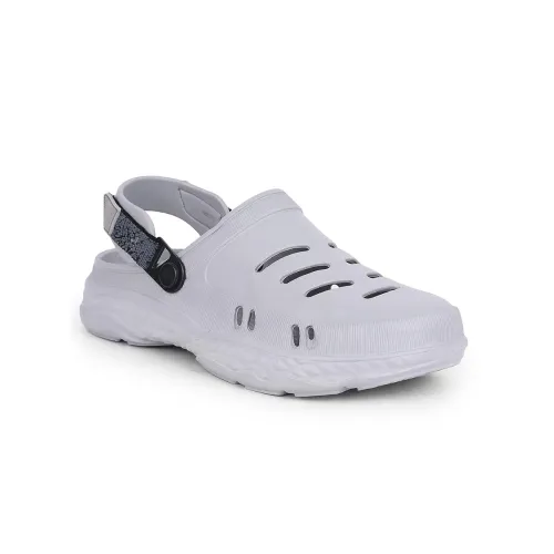 Image of Liberty A-HA Light Grey Clogs for Men - EVA Slip-On, Lightweight