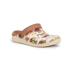 Liberty A-HA LPMXT-810 Casual Slingback Clogs for Men - Orange, Sky Blue & Cream | Slip-On Comfort, Breathable and Light