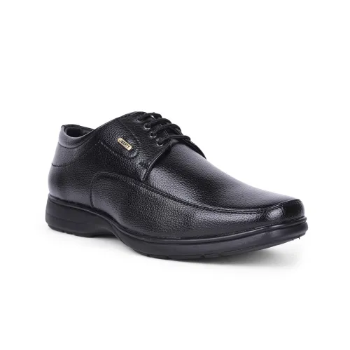 Image of Liberty Fortune Black & Brown Derby Formal Shoes for Men