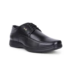 Liberty Fortune Black & Brown Derby Formal Shoes for Men - PU Office Wear
