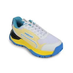 Liberty Freedom Orange & Yellow Cricket Shoes for Men - Lace-Up Court Wear